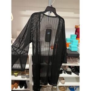Black sheer cover kimono size S